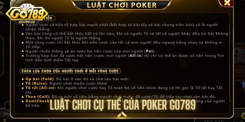 Luật chơi cụ thể cho từng phiên bản thường gặp